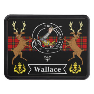 Wallace Clan Badge/Tartan & Stags Hitch Cover