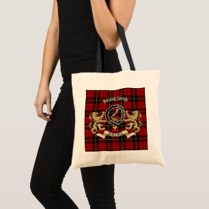 Wallace Clan Badge & Tartan Tote Bag