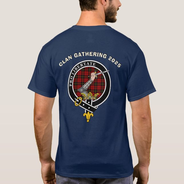 Wallace Clan Family Reunion Personalized T-Shirt (Back)
