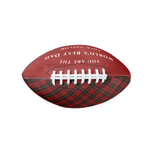 Wallace Clan Red and Black Highland Plaid Football