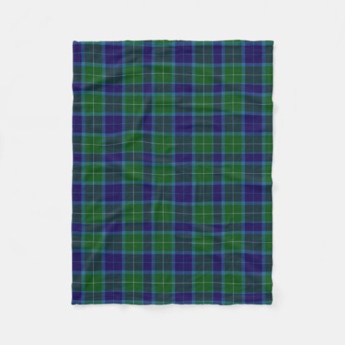 Wallace Clan Tartan Plaid Fleece Blanket