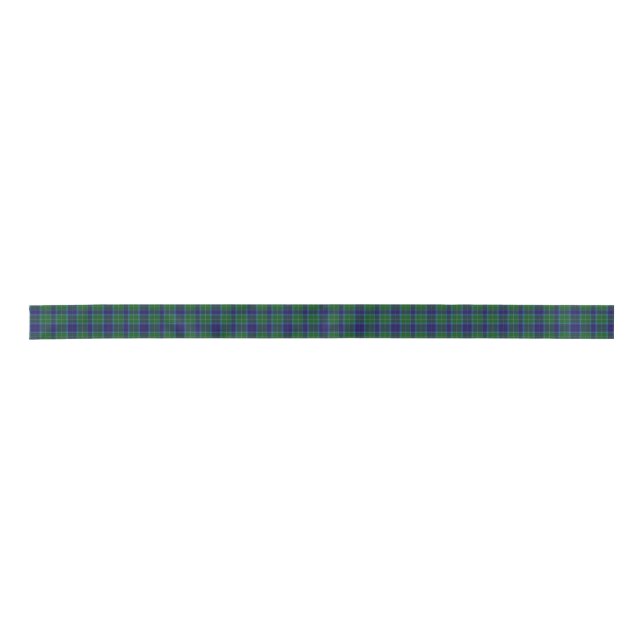 Wallace Clan Tartan Plaid Ribbon (Front)