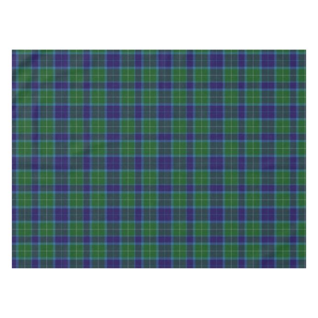Wallace Clan Tartan Plaid Table Cloth (Front (Horizontal))