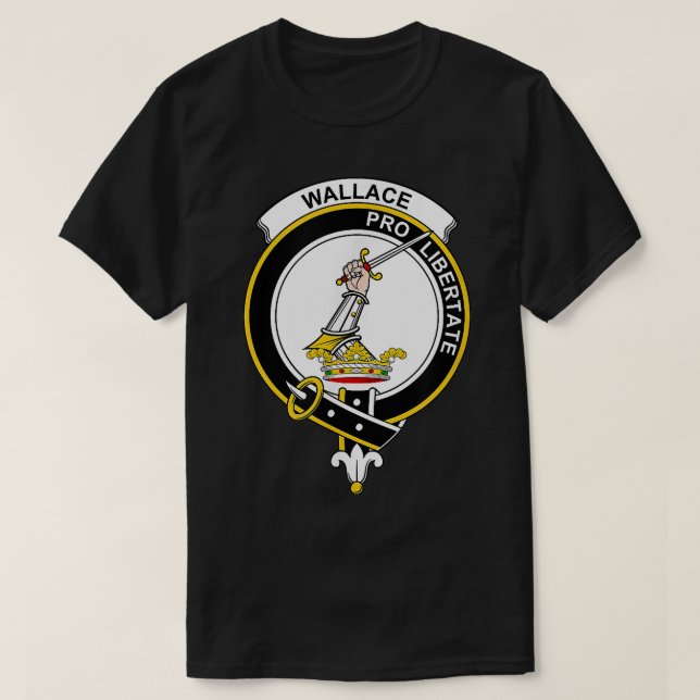 Wallace Coat of Arms  Family Crest  T-Shirt (Design Front)