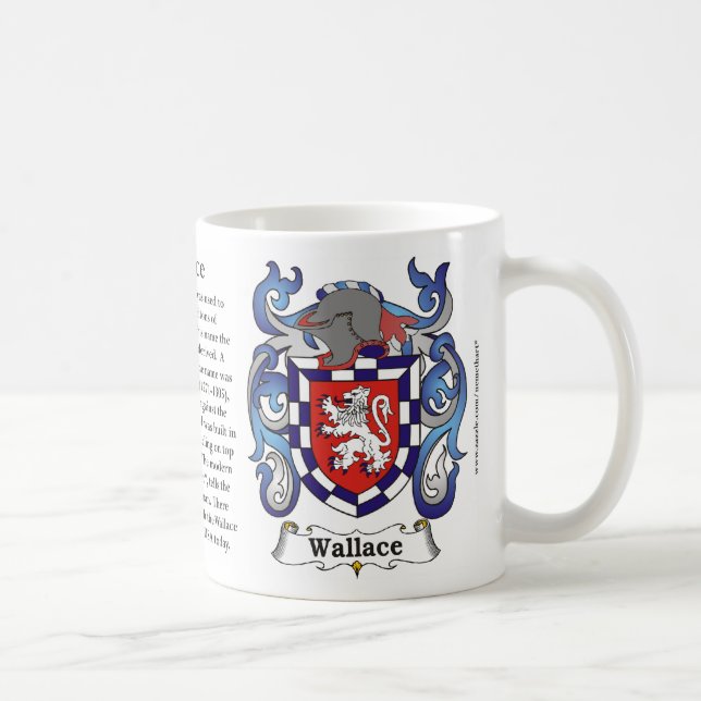 Wallace Family Coat of Arms Mug (Right)