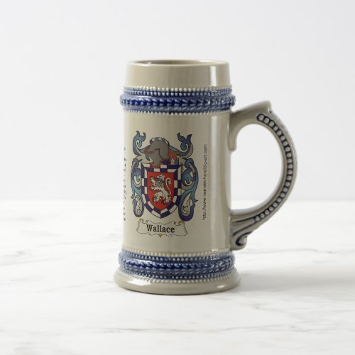 Wallace Family Crest Stein