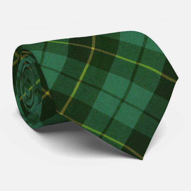Wallace Hunting Weathered Scottish Tartan Neck Tie (Rolled)