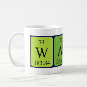 Wallace periodic table name mug