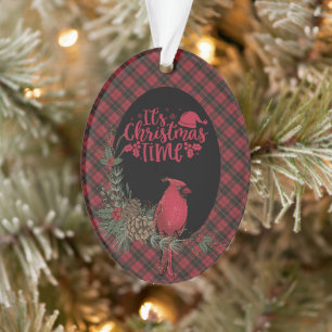 Wallace Red Original Scottish Tartan Christmas Ornament