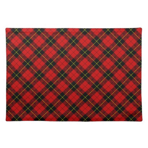 Wallace Red Tartan Cloth Placemat