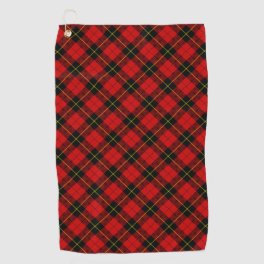 Wallace Red Tartan Golf Towel