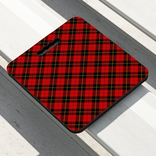 Wallace Red Tartan Seat Cushion (In Situ)