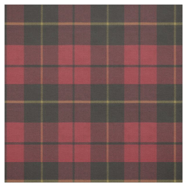 Wallace Red Weathered Original Scottish Tartan Fabric (Swatch)