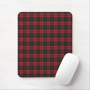 Wallace Red Weathered Original Scottish Tartan Mouse Pad