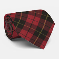 Wallace Red Weathered Scottish Tartan Neck Tie