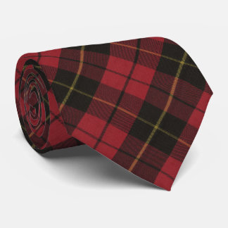 Wallace Red Weathered Scottish Tartan Neck Tie