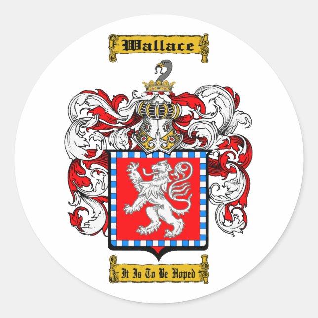 Wallace (Scottish) Classic Round Sticker (Front)