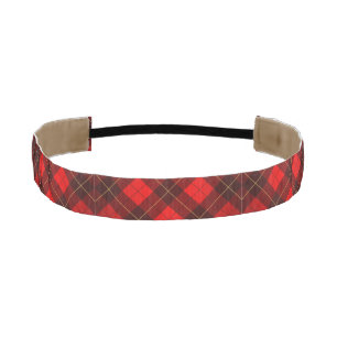 Wallace tartan background athletic headband