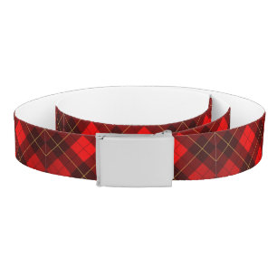 Wallace tartan background belt