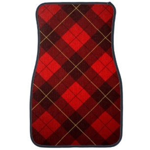 Wallace tartan background car floor mat