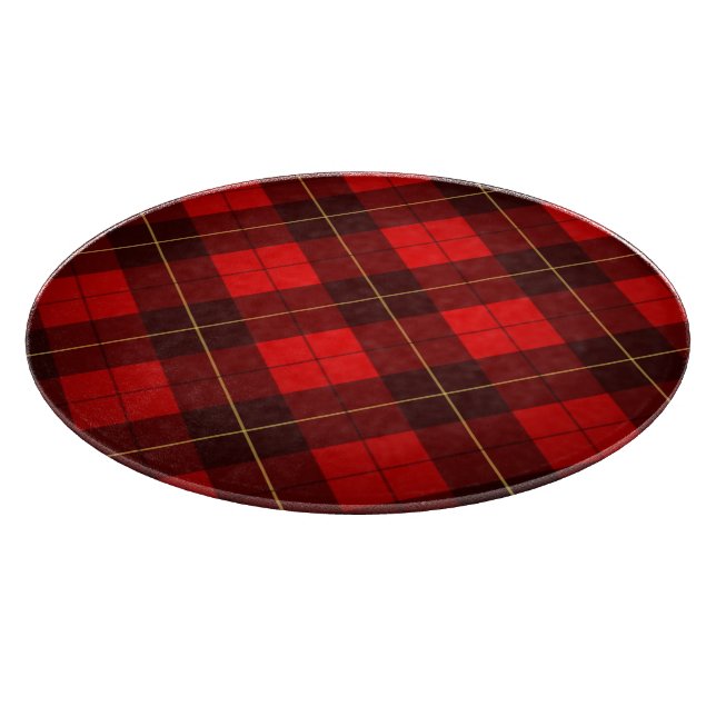 Wallace tartan background cutting board (Corner)