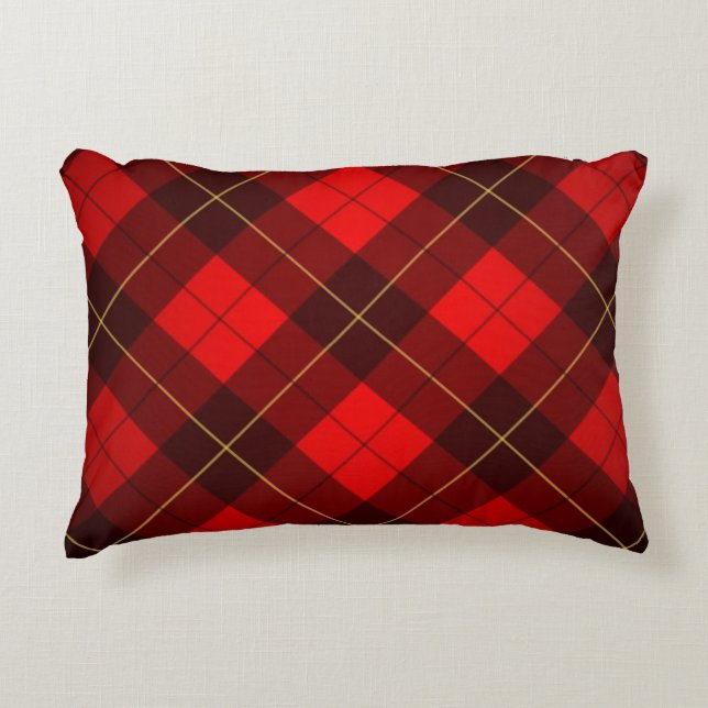 Wallace tartan background decorative pillow (Front)