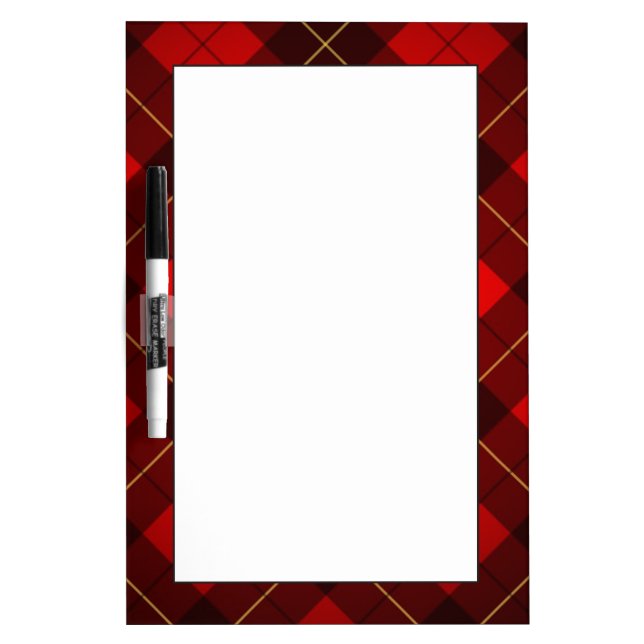Wallace tartan background dry erase board (Front)