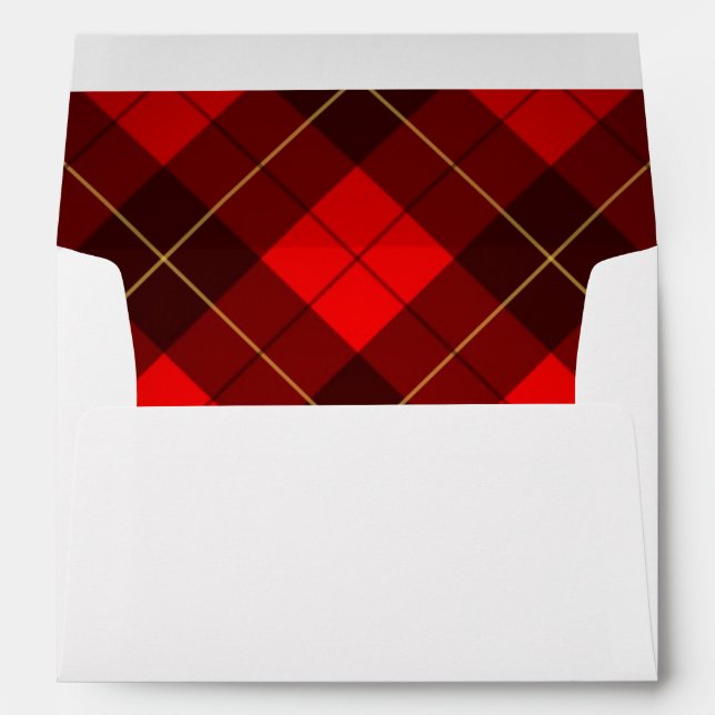 Wallace tartan background envelope (Back (Bottom))