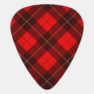 Wallace tartan background guitar pick