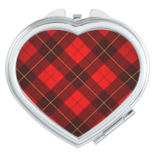 Wallace tartan background makeup mirror