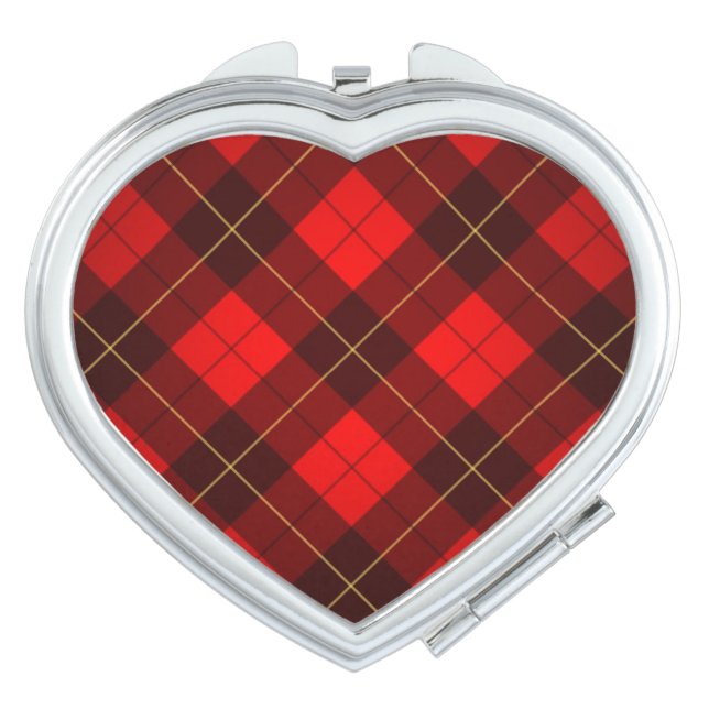 Wallace tartan background makeup mirror (Front)