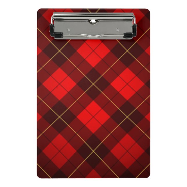 Wallace tartan background mini clipboard (Front)
