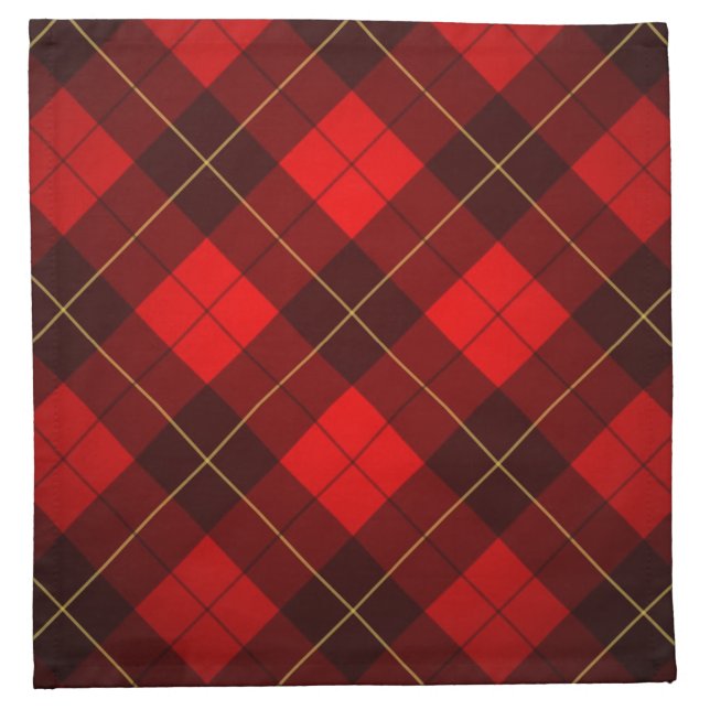 Wallace tartan background napkin (Front)