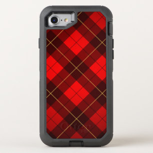 Wallace tartan background OtterBox defender iPhone SE/8/7 case