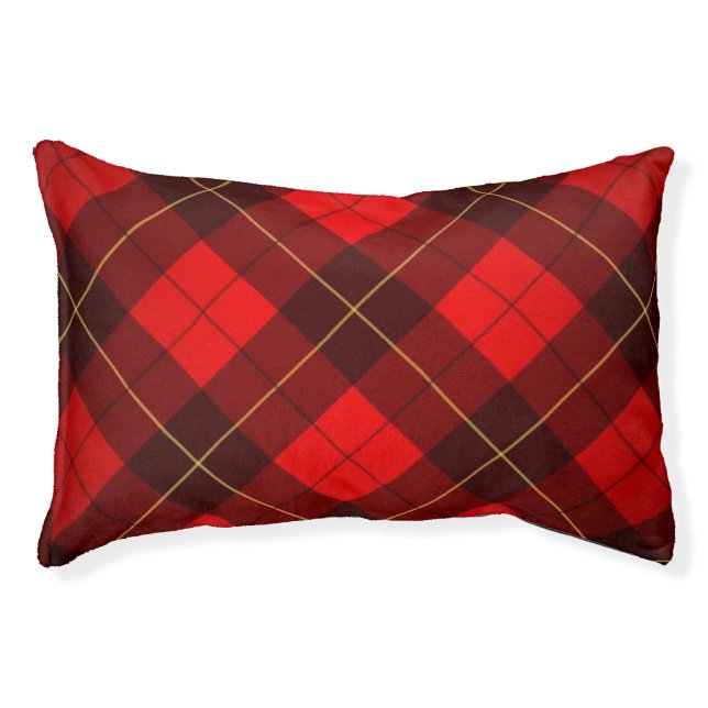 Wallace tartan background pet bed (Front)