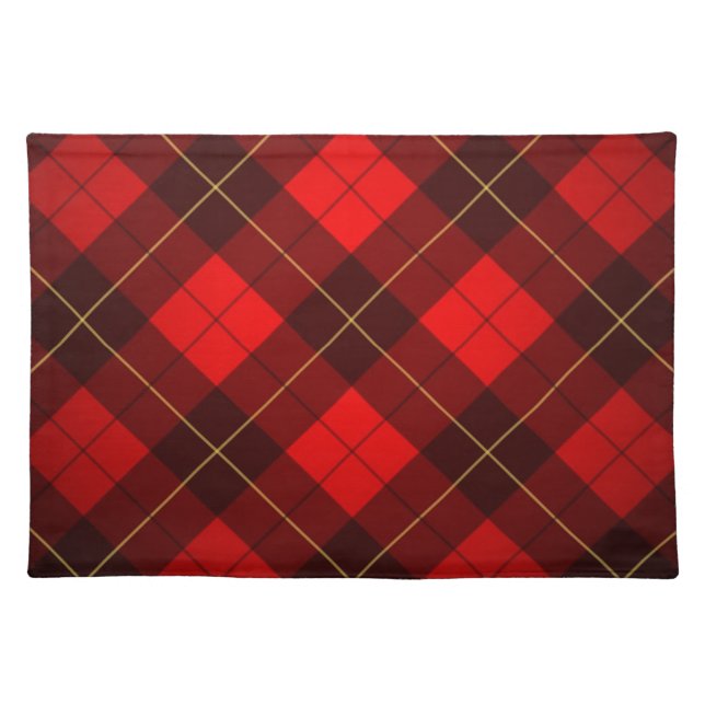 Wallace tartan background placemat (Front)