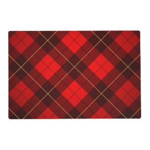 Wallace tartan background placemat