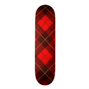 Wallace tartan background skateboard deck