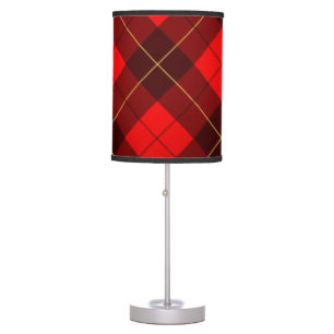 Wallace tartan background table lamp
