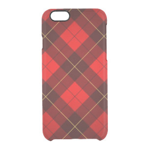 Wallace tartan background clear iPhone 6/6S case
