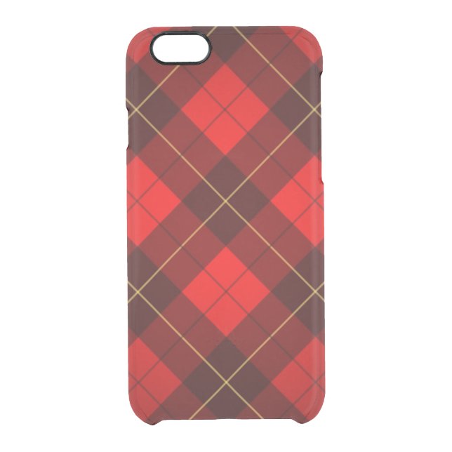 Wallace tartan background uncommon iPhone case (Back)