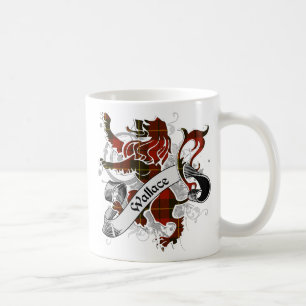 Wallace Tartan Lion Coffee Mug