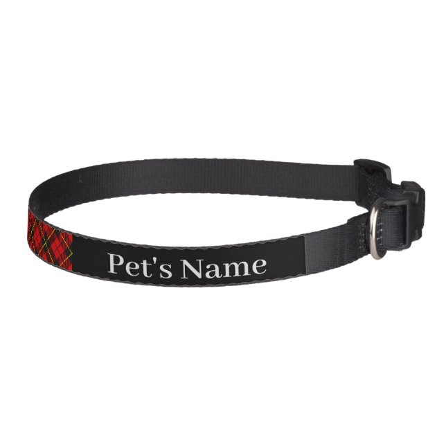 Wallace Tartan Personalized Pet Collar (Right)