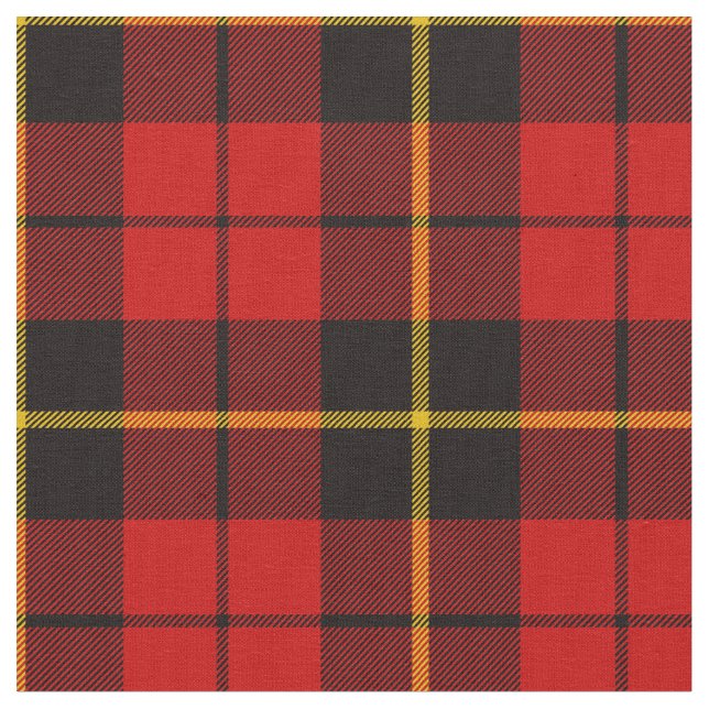 Wallace Tartan Print Fabric (Close Up)