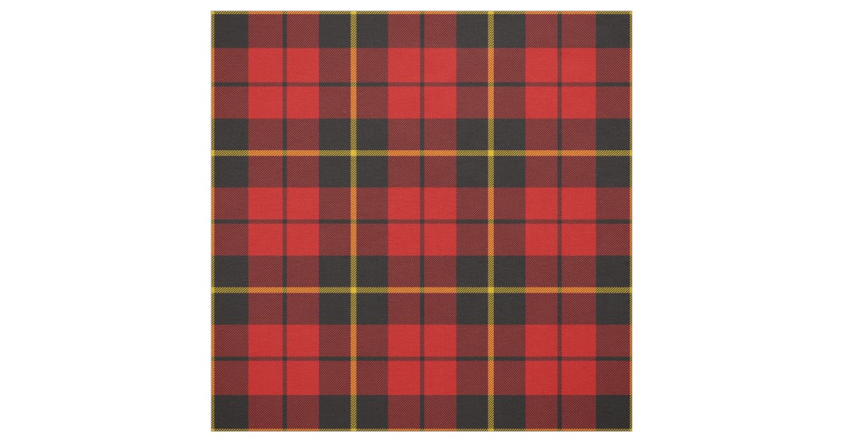 Wallace Tartan Print Fabric | Zazzle
