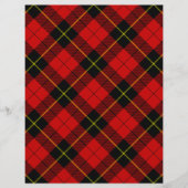 Wallace tartan red black plaid (Front)