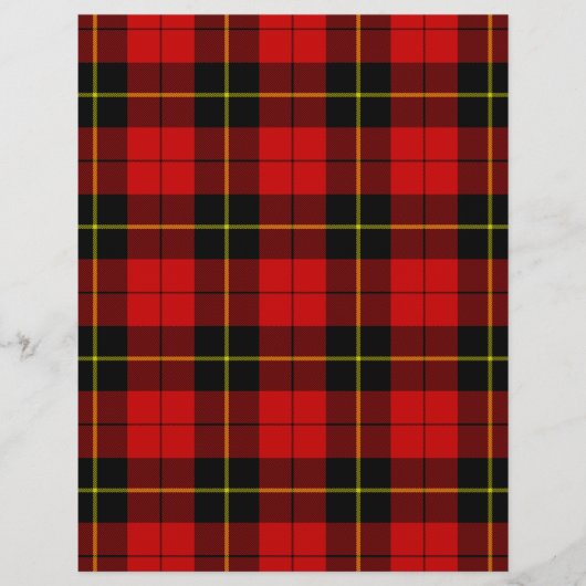 Wallace tartan red black plaid (Front)