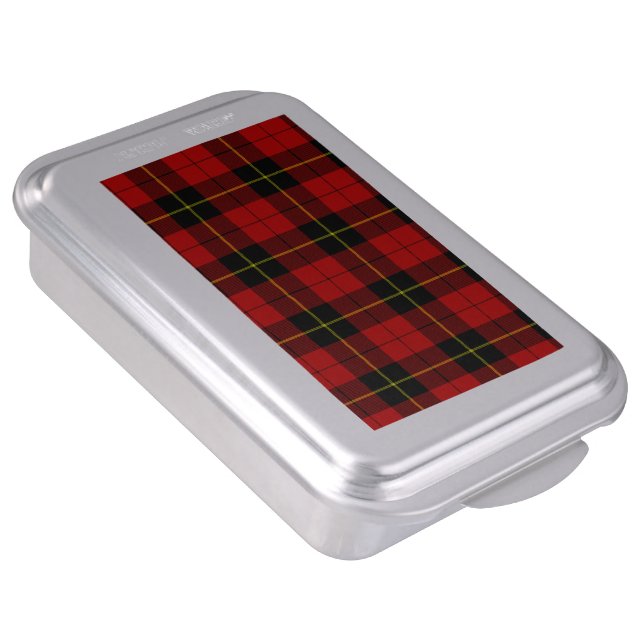Wallace tartan red black plaid cake pan (Side)