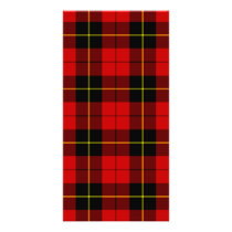 Wallace tartan red black plaid card