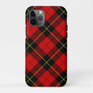 Wallace tartan red black plaid iPhone 11 pro case